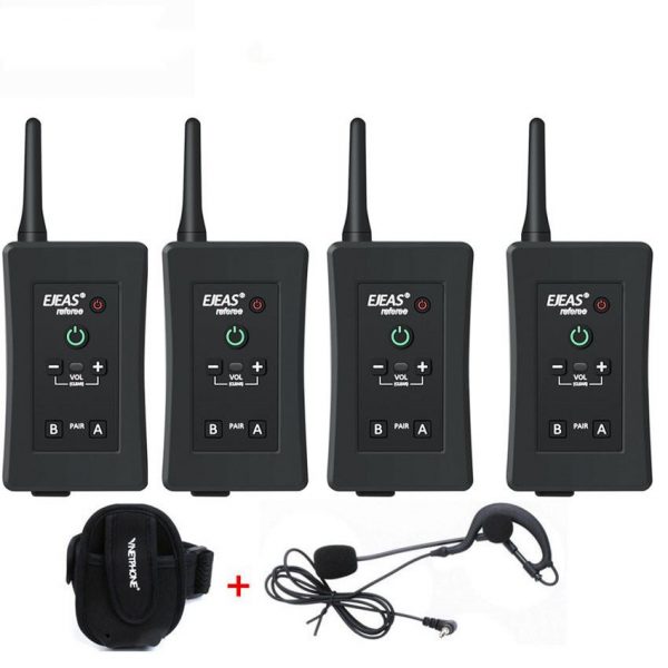 Set complet comunicare arbitrii FBIM 4 dispozitive cu geanta transport